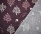 Burgundy-Multi Japanese Cotton Tree Squirrel Print Flannel Twill Woven Fabric By the Yard